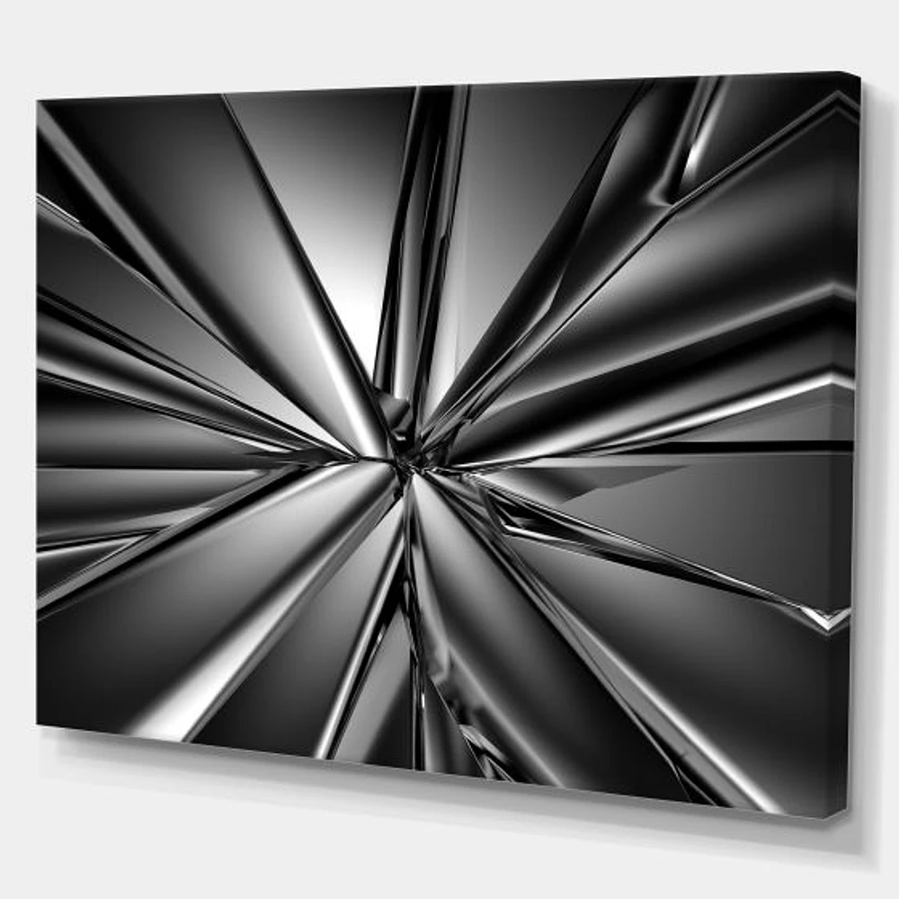 Futuristic Crystal Background  Canvas Art Print