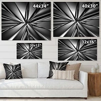 Futuristic Crystal Background  Canvas Art Print