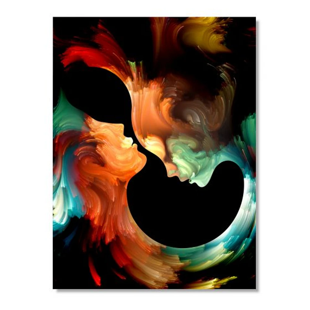 Realms of Paint - Abstract People  Canvas Wall Art Print