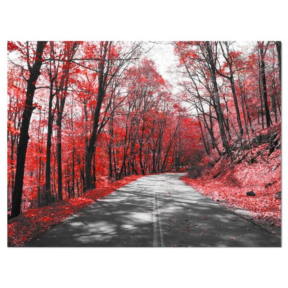 Toile « Patch Red Forest »