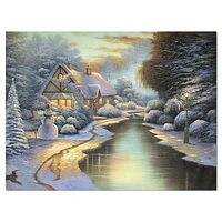 Toile « Evening Glow Chrismas Eve »