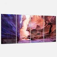 Antelope Canyon on the navajo india Canvas Wall Art Panels