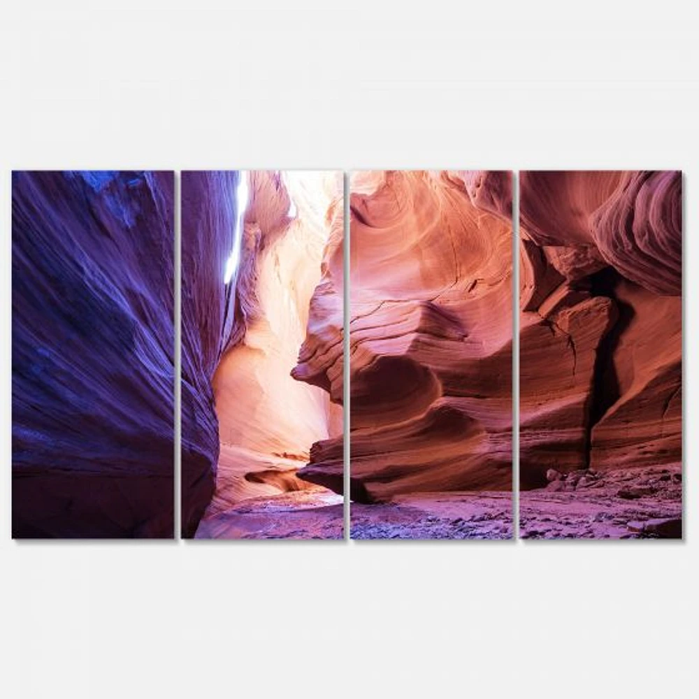 Antelope Canyon on the navajo india Canvas Wall Art Panels