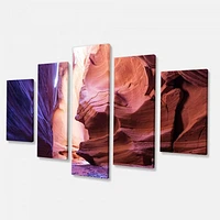 Antelope Canyon on the navajo india Canvas Wall Art Panels