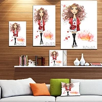 Fashionable Teenage girl  Wall Art