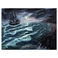 Toile « Pirate Ship Under Stormy Cloud