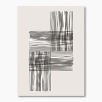 Toile « Minimal Geometric Compostions of Elementary Forms XIX »