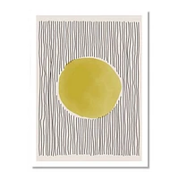 Minimal Geometric Lines and Circle IX  Canvas Wall Art Print