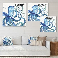 Blue Deep Sea VIII Canvas Wall Art