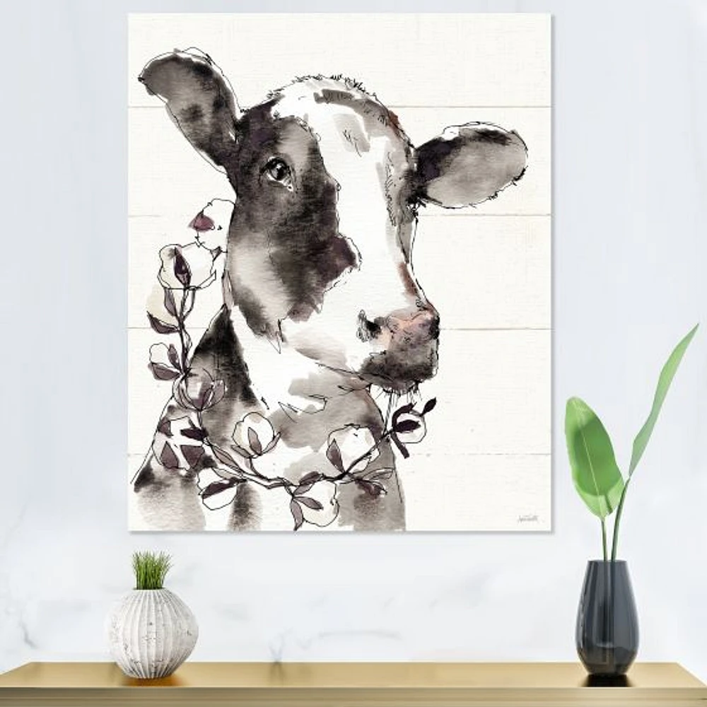 Cow Portrait Counrty Life  Wall Art