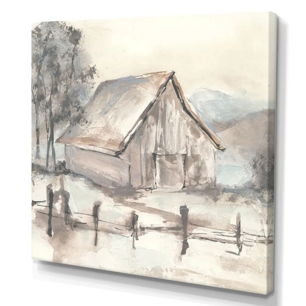 Toile « Farmhouse Barn Grey VII »