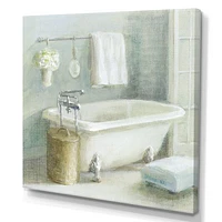 Pastel Bath I  Canvas Wall Art