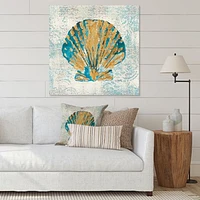 Coastal Pastel seashells I  Canvas