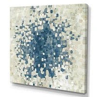 Geometric Blue Spots  Wall Art