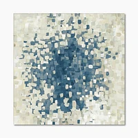 Geometric Blue Spots  Wall Art