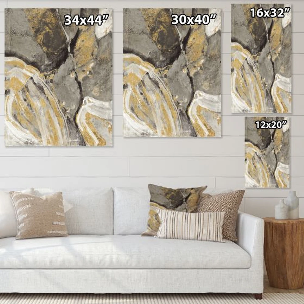 Glam Phoenix Neutral  Canvas Wall Art