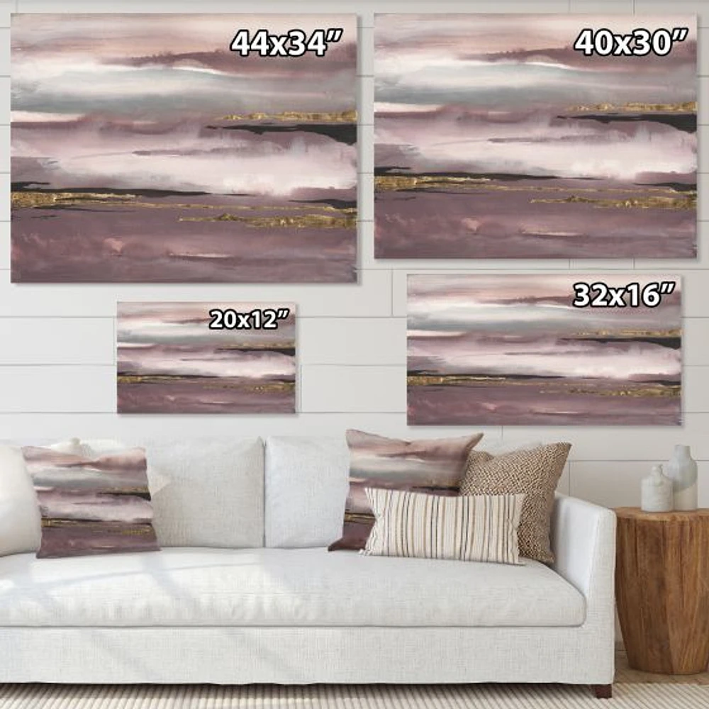 Purple Glam Storm IV  Wall Art