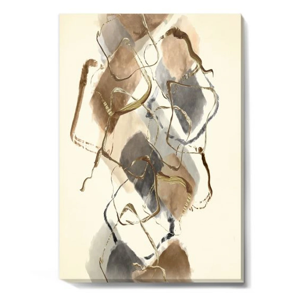 Gold Glam Squares III  Wall Art