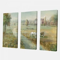 Tranquil Country Field  Canvas Wall Art