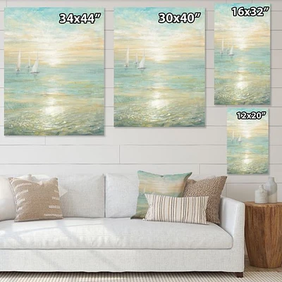 Sunrise Boat I  Canvas Wall Art