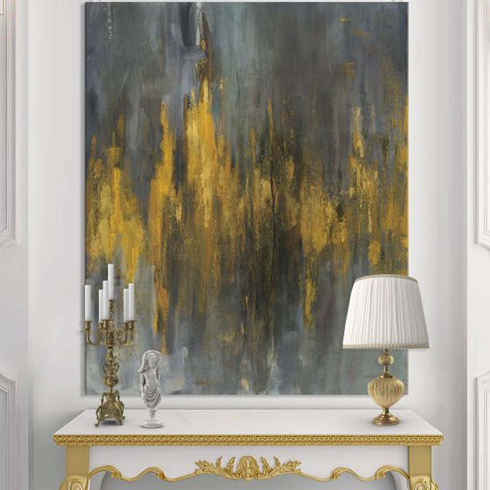 Black and Gold Glam Abstract Wall Art