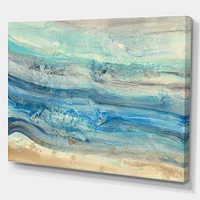 Ocean Mineral Waves  Canvas Art