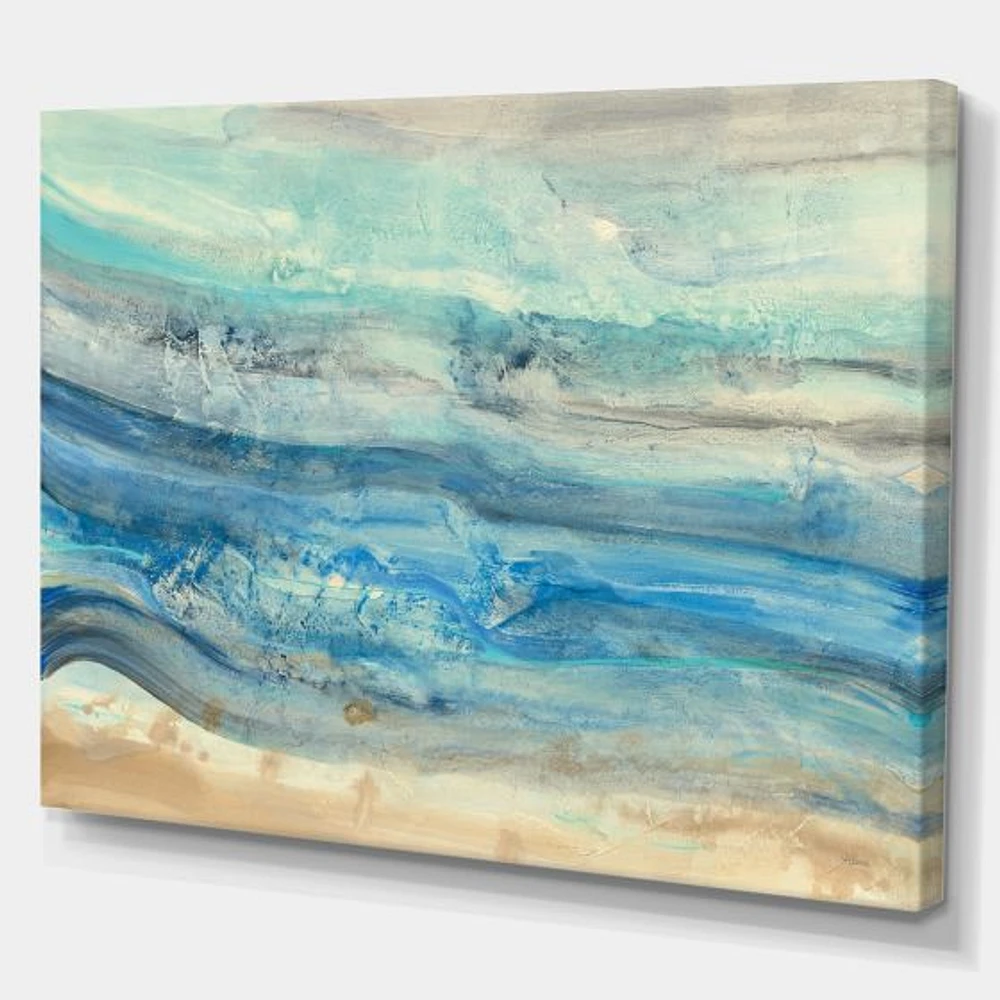 Ocean Mineral Waves  Canvas Art