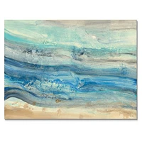 Ocean Mineral Waves  Canvas Art