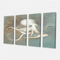 Octopus Treasures from the Sea  Canvas Wall Art
