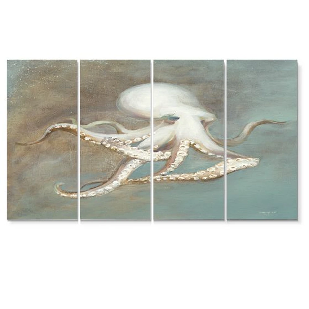 Octopus Treasures from the Sea  Canvas Wall Art