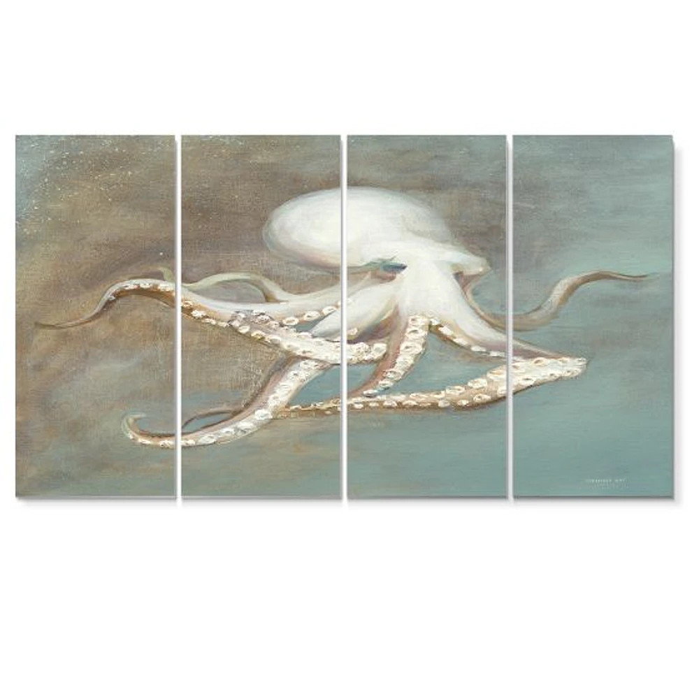 Octopus Treasures from the Sea  Canvas Wall Art