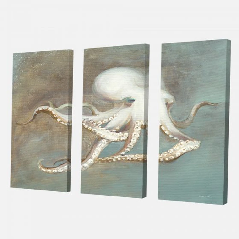 Octopus Treasures from the Sea Canvas Wall Art