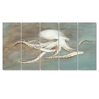 Octopus Treasures from the Sea  Canvas Wall Art