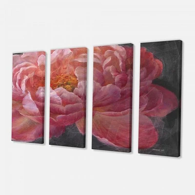 Vivid Pink Peonies I Canvas Wall Art Panels