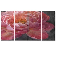 Panneaux de toile « Vivid Pink Peonies I »