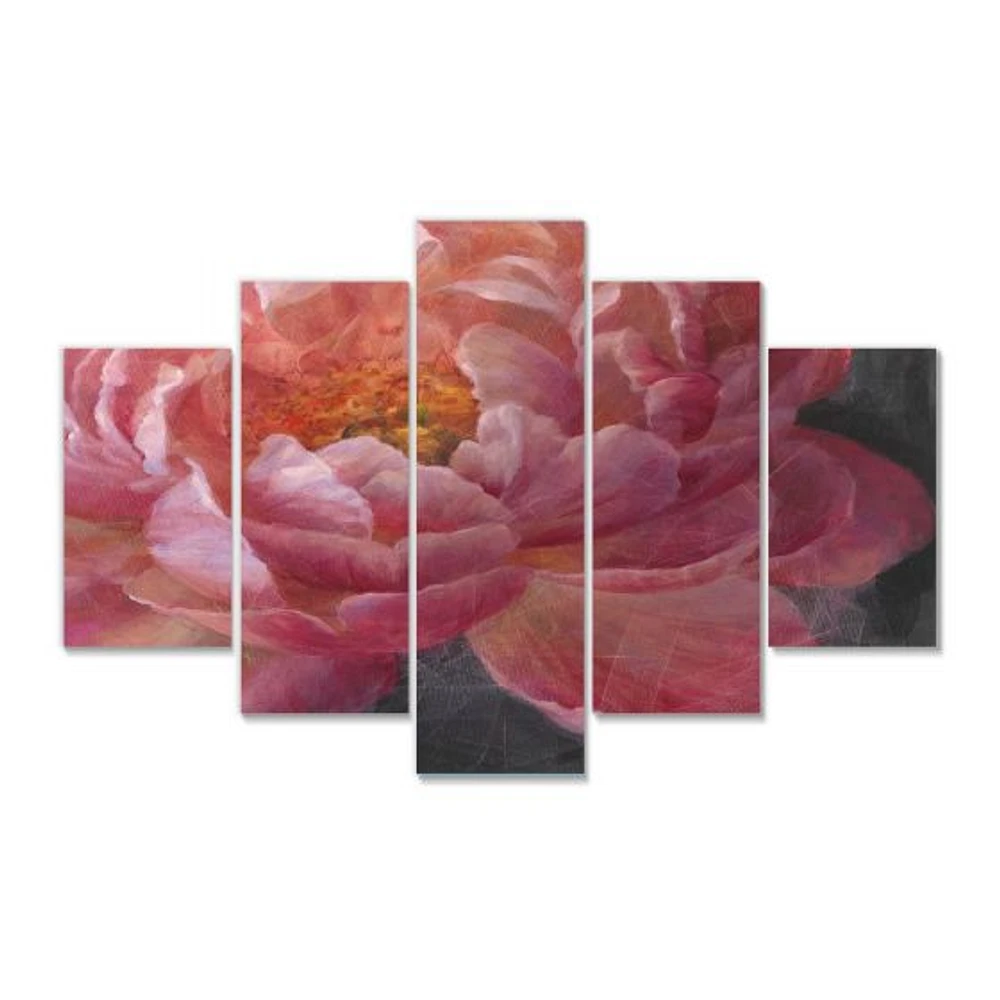 Vivid Pink Peonies I Canvas Wall Art Panels
