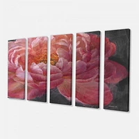 Vivid Pink Peonies I Canvas Wall Art Panels