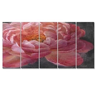 Panneaux de toile « Vivid Pink Peonies I »