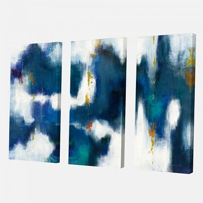 Blue Glam Texture II  Canvas Wall Art