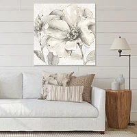 Indigold Grey Peonies IV  Canvas Art