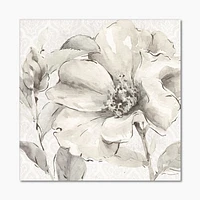 Toile « Indigold Grey Peonies IV »