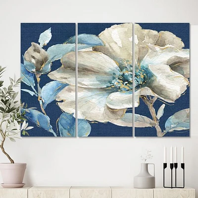 Toile « Indigold Watercolor Flower I