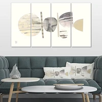 Geometric Balance Neutral II Canvas Wall Art