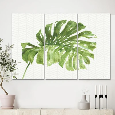 Toile « Mixed Botanical Green Leaves V