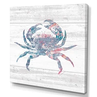 Toile « Pink Crab Ocean Life