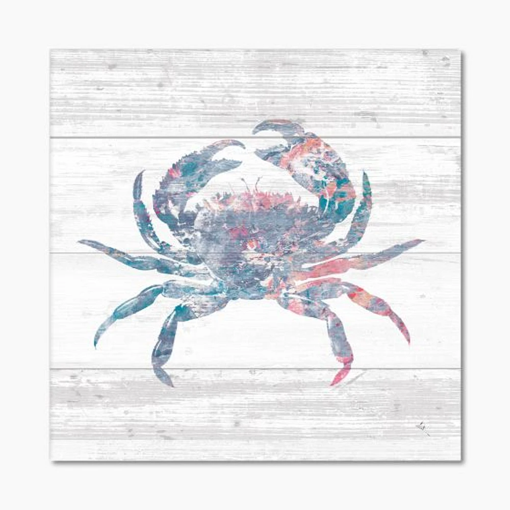 Toile « Pink Crab Ocean Life