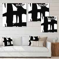 Black & White Crossing Paths II Wall Art