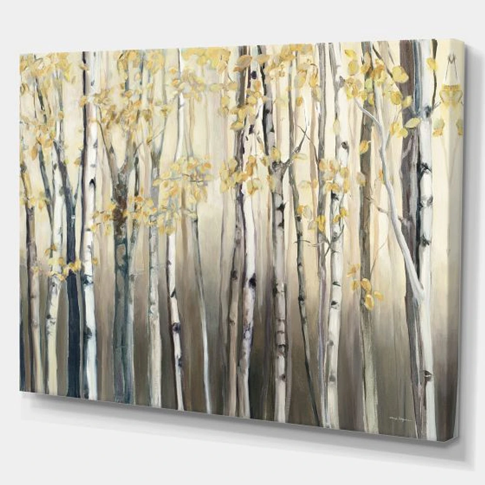 Golden Birch Forest I  Canvas Wall Art