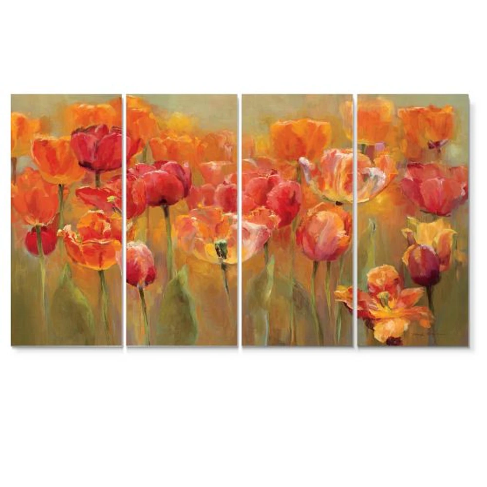 Panneaux de toile « Red Tulips »