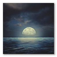 Super Moon Over The Sea II  Wall Art